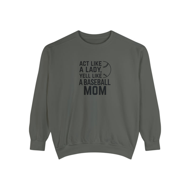 Act Like a Lady Baseball Unisex Adult Premium Crewneck Sweatshirt