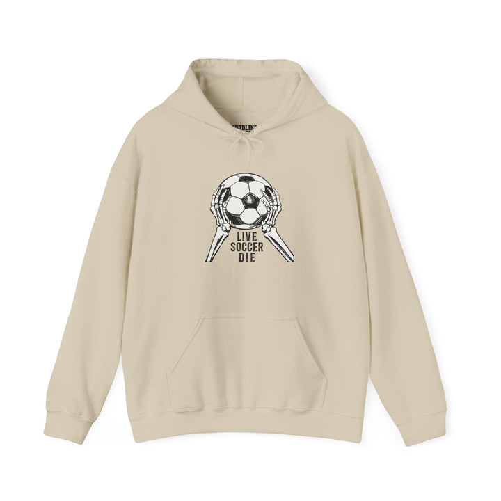 Live Soccer Die Unisex Adult Hooded Sweatshirt