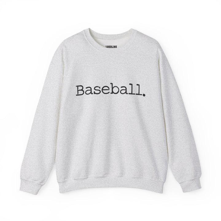 Typewriter Design Baseball Unisex Adult Crewneck Sweatshirt