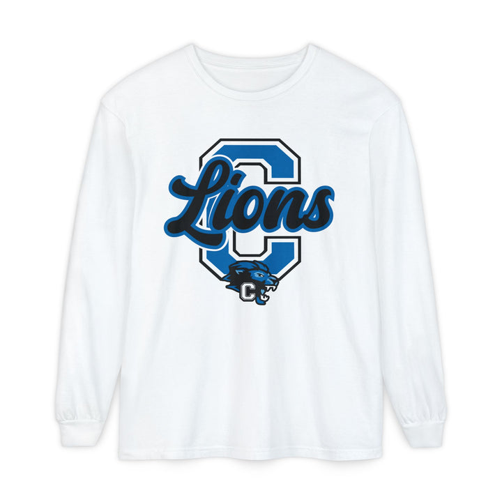 Canton Lions Football &amp; Cheer Unisex Adult Premium Long Sleeve - Big C Design