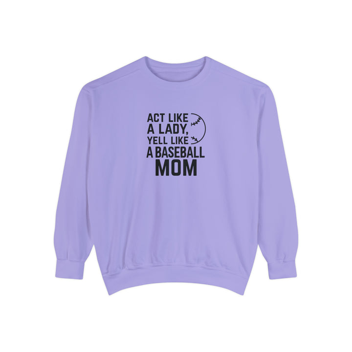 Act Like a Lady Baseball Unisex Adult Premium Crewneck Sweatshirt