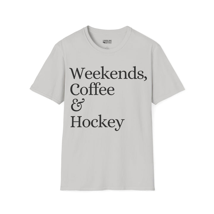 Weekends Coffee &amp; Hockey Unisex Adult T-Shirt