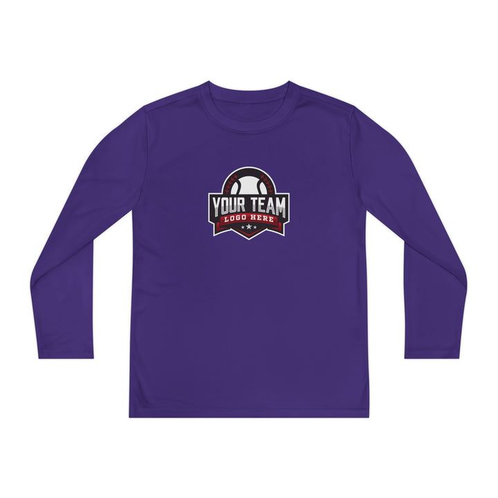 Unisex Youth Long Sleeve Moisture Wicking Shirt