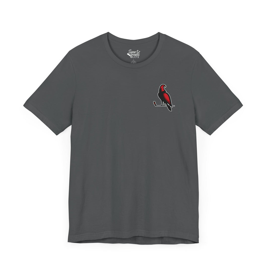 Wheeling Lightningbirds Unisex Adult Mid-Level T-Shirt - Bird Logo Only