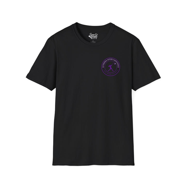 Virginia Divine Sports Unisex Adult T-Shirt - Softball Pattern Design w/Name &amp; Number on back
