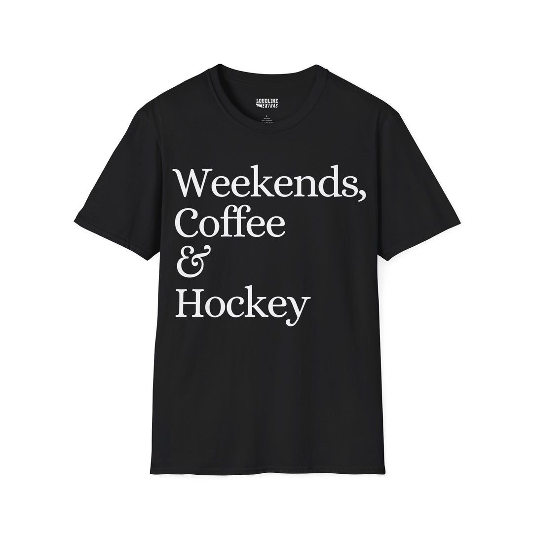 Weekends Coffee &amp; Hockey Unisex Adult T-Shirt