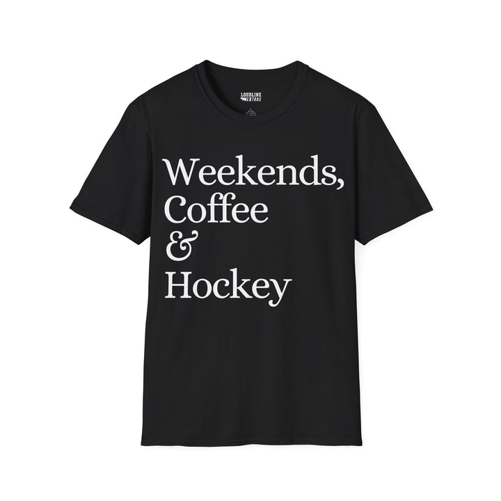 Weekends Coffee &amp; Hockey Unisex Adult T-Shirt
