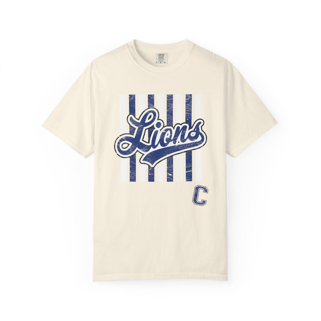 Canton Lions Football &amp; Cheer Unisex Adult Premium T-Shirt - Striped Design
