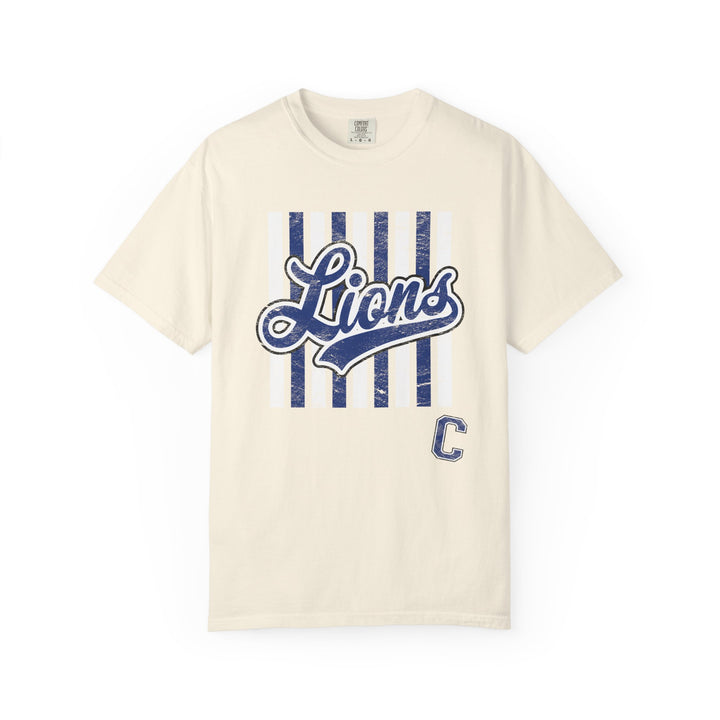 Canton Lions Football &amp; Cheer Unisex Adult Premium T-Shirt - Striped Design