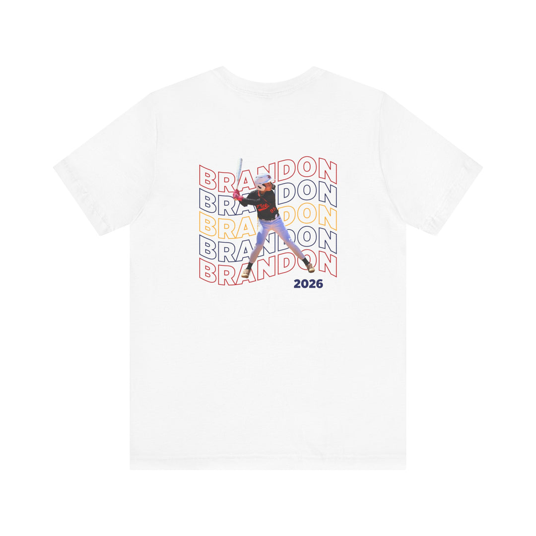Cooperstown Picture Wavy Name Front &amp; Back Design - Unisex Adult T-Shirt
