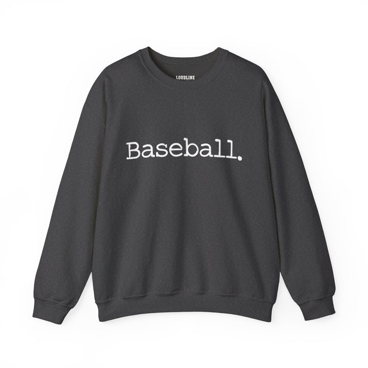 Typewriter Design Baseball Unisex Adult Crewneck Sweatshirt