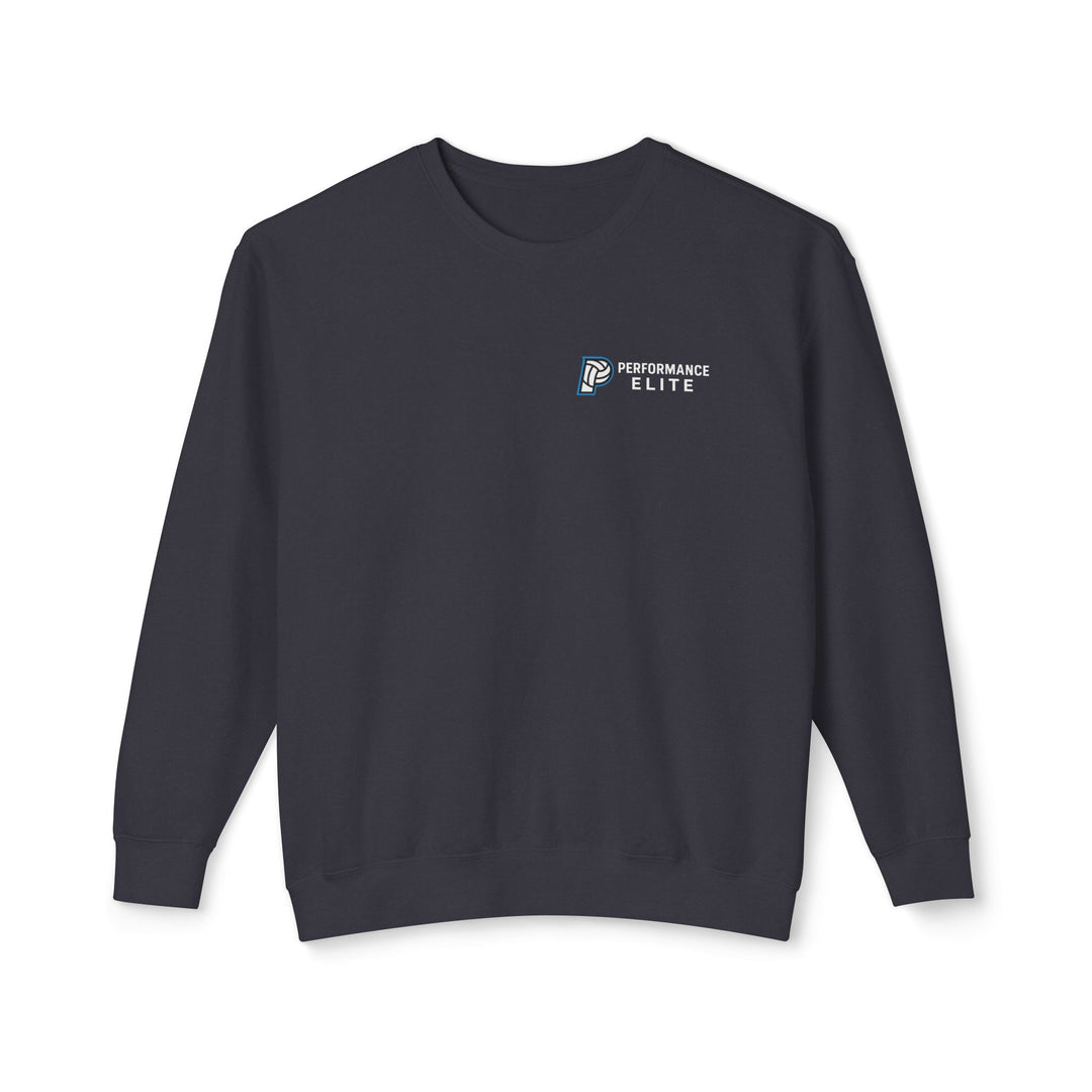 Performance Elite Unisex Adult Premium Crewneck Lightweight Sweatshirt w/Front &amp; Back Logo
