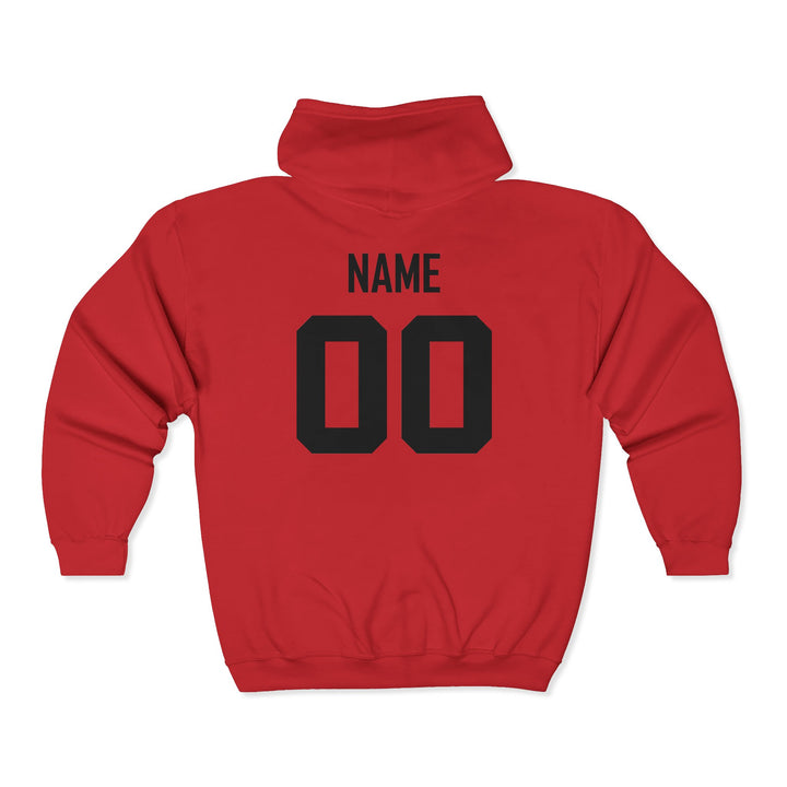 Unisex Adult Full Zip Hooded Sweatshirt - DTG