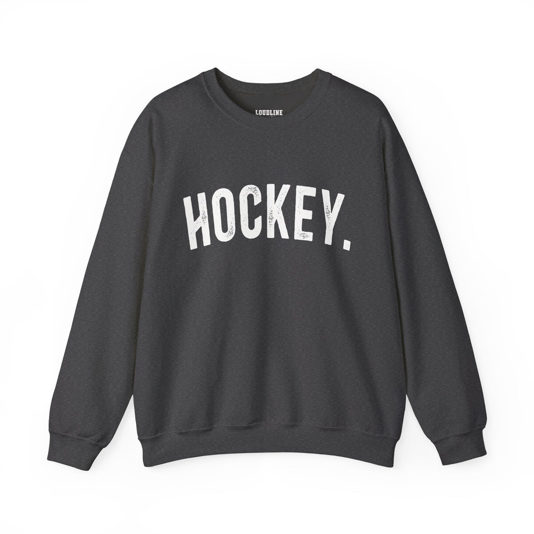 Rustic Design Hockey Unisex Adult Crewneck Sweatshirt