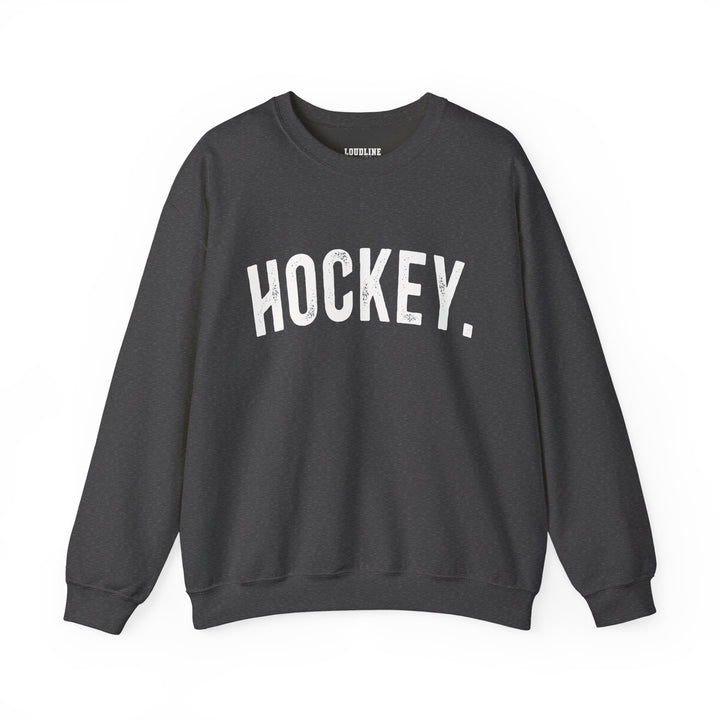 Rustic Design Hockey Unisex Adult Crewneck Sweatshirt