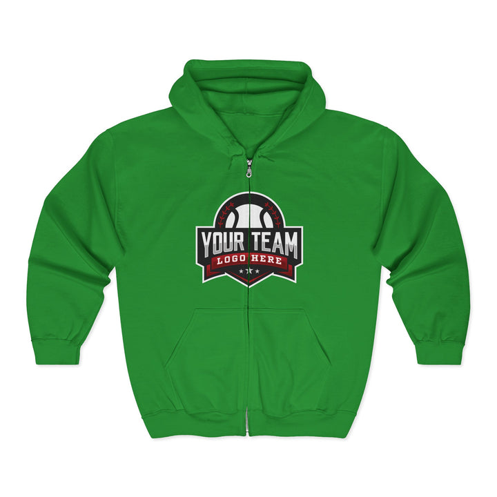 Unisex Adult Full Zip Hooded Sweatshirt - DTG