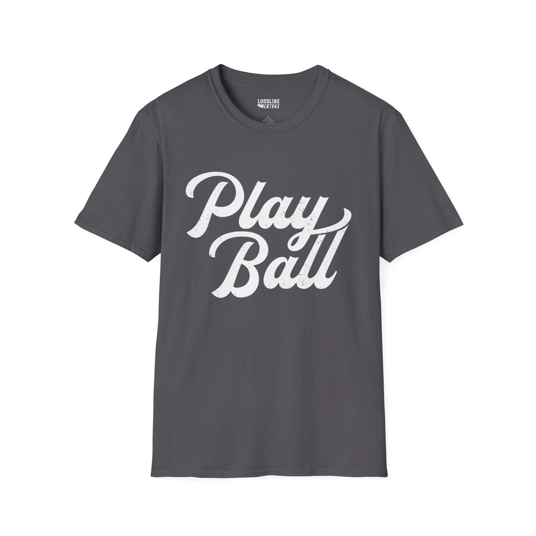 Play Ball Unisex Adult Baseball T-Shirt