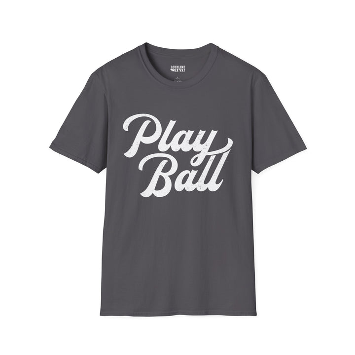 Play Ball Unisex Adult Baseball T-Shirt