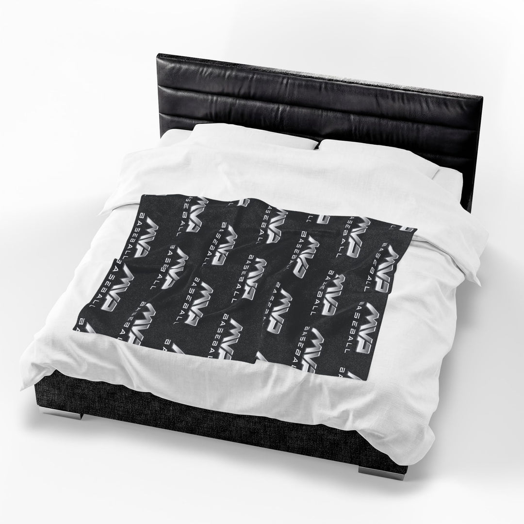 MVP Velveteen Plush Blanket - Logo Pattern