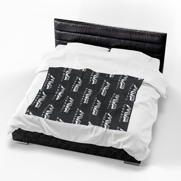 MVP Velveteen Plush Blanket - Logo Pattern