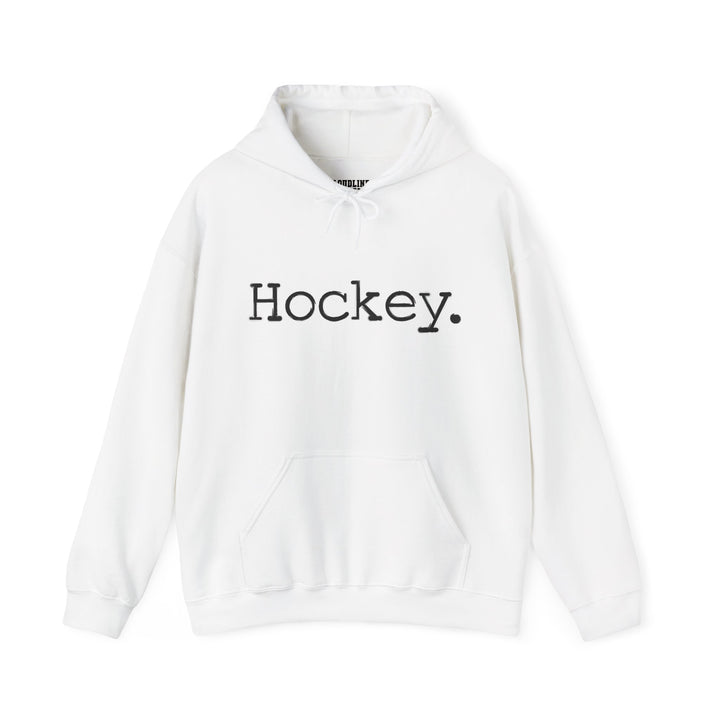 Typewriter Design Hockey Unisex Adult Hooded Sweatshirt
