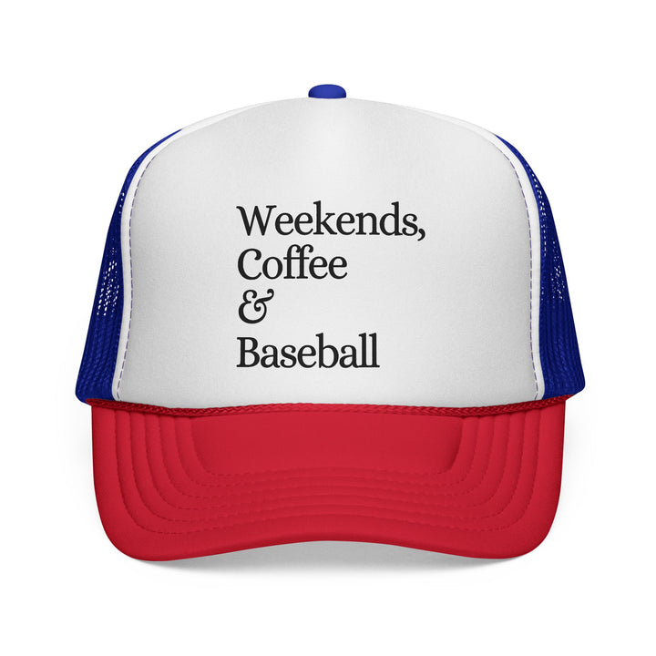 Weekends Coffee & Baseball Trucker Hat