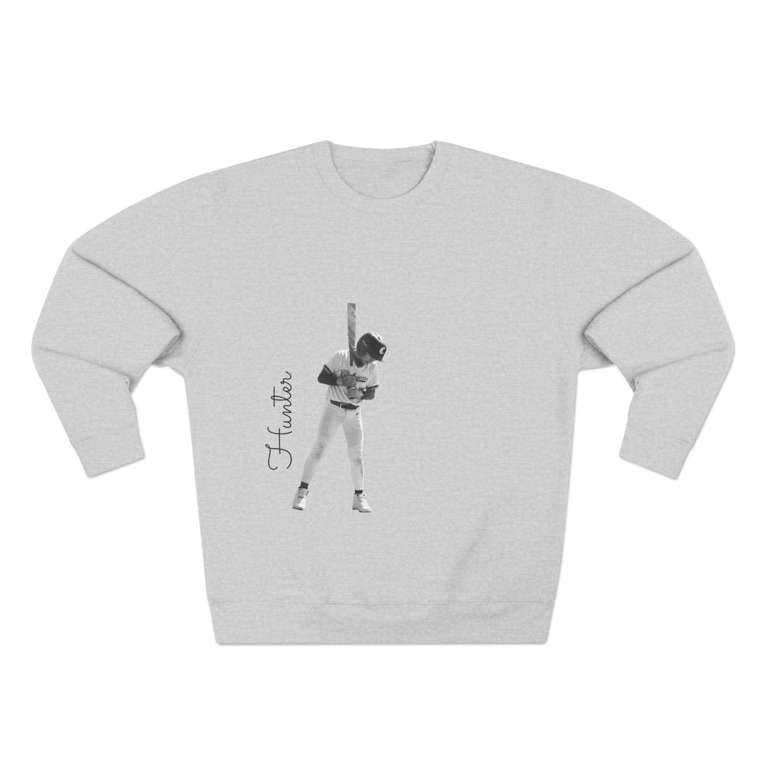 BW Picture w/Name Design - Unisex Adult Premium Crewneck
