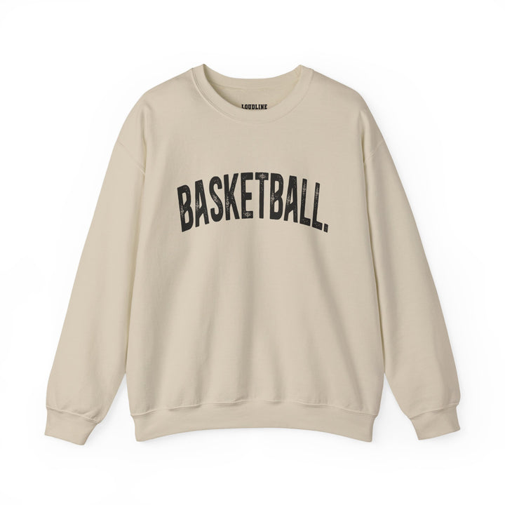 Rustic Design Basketball Unisex Adult Crewneck Sweatshirt