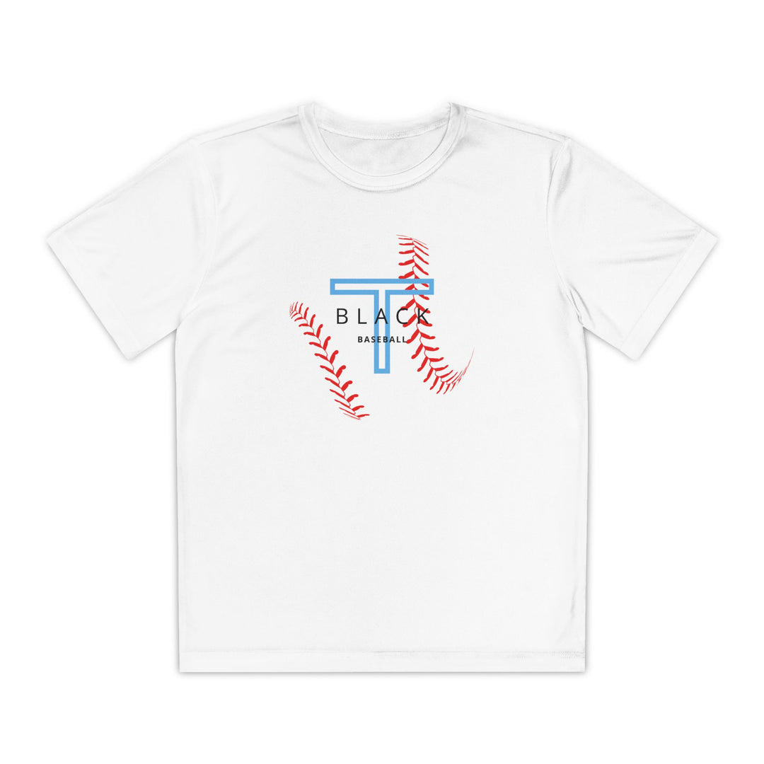 T-Black Unisex Youth Moisture Wicking T-Shirt - Front Design Only w/Optional Customization