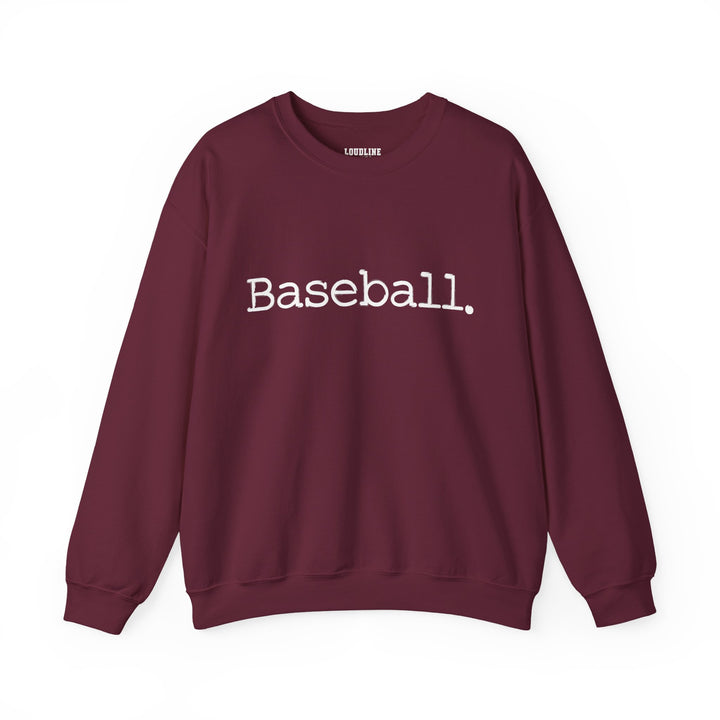 Typewriter Design Baseball Unisex Adult Crewneck Sweatshirt