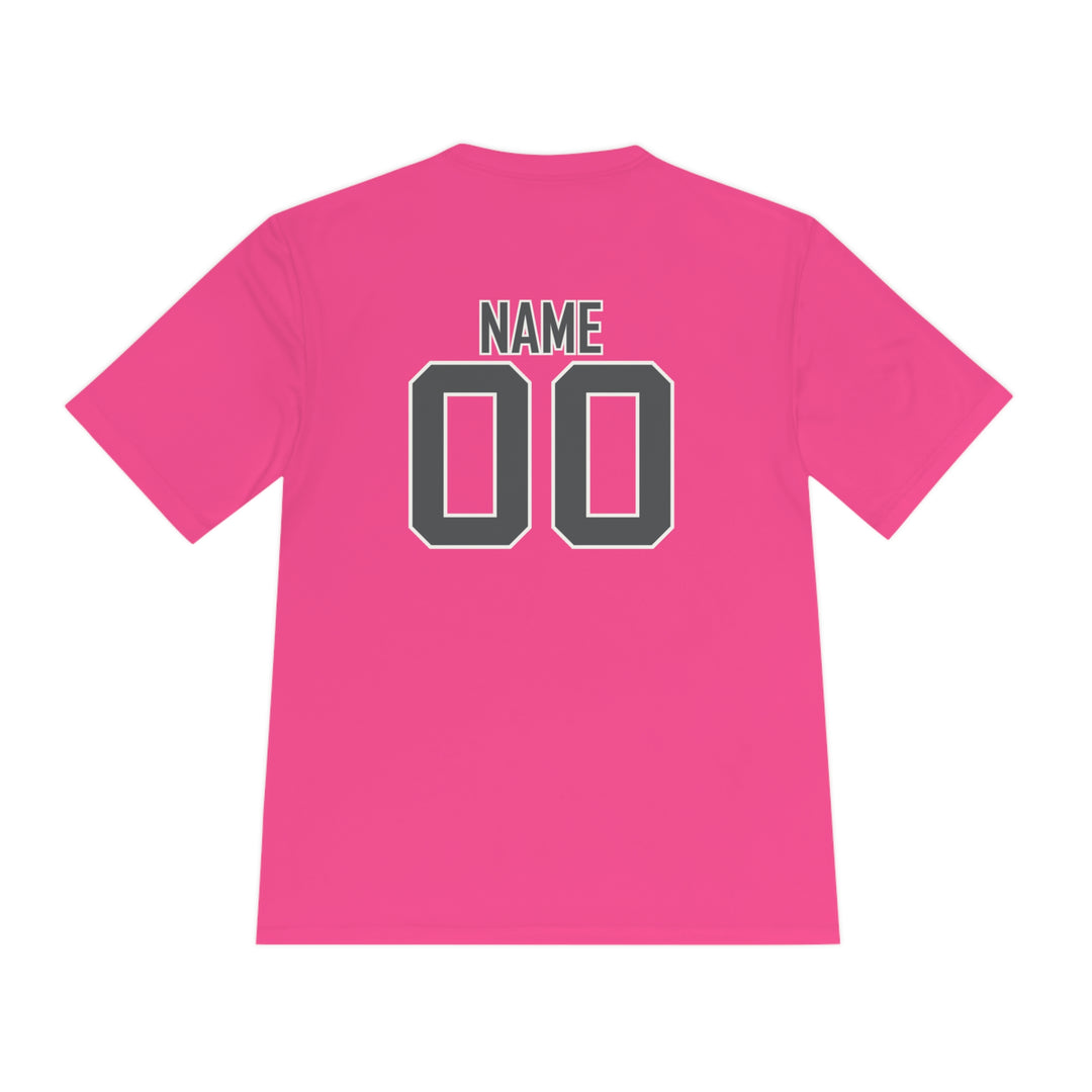 Trenton Soccer Association Unisex Adult Moisture Wicking T-Shirt - Neon Colors