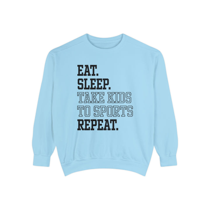Eat Sleep Take Kids To Sports Repeat Unisex Adult Premium Crewneck Sweatshirt