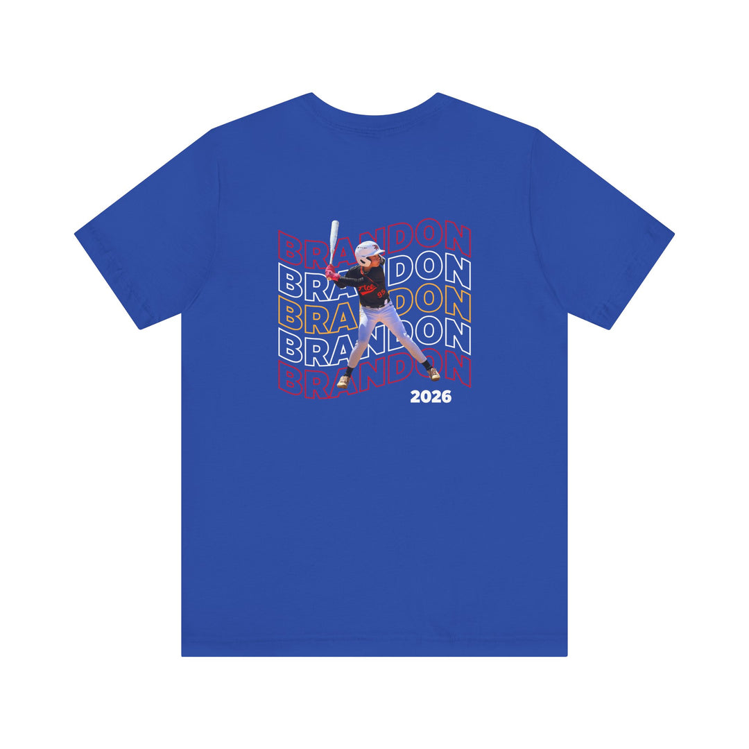 Cooperstown Picture Wavy Name Front &amp; Back Design - Unisex Adult T-Shirt