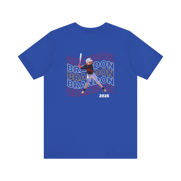 Cooperstown Picture Wavy Name Front &amp; Back Design - Unisex Adult T-Shirt