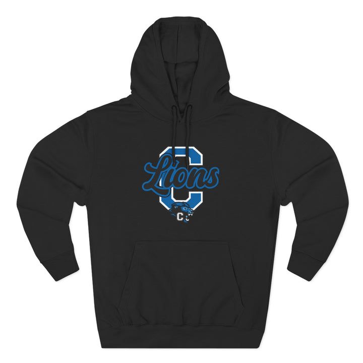 Canton Lions Football &amp; Cheer Unisex Adult Premium Hoodie Sweatshirt - Big C Design