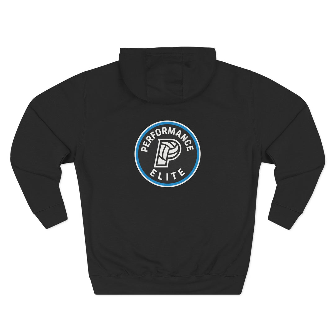 Performance Elite Unisex Adult Mid-Level Hooded Sweatshirt w/Front &amp; Back Logo