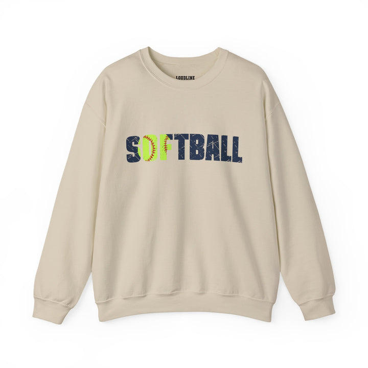 Softball Unisex Adult Crewneck Sweatshirt