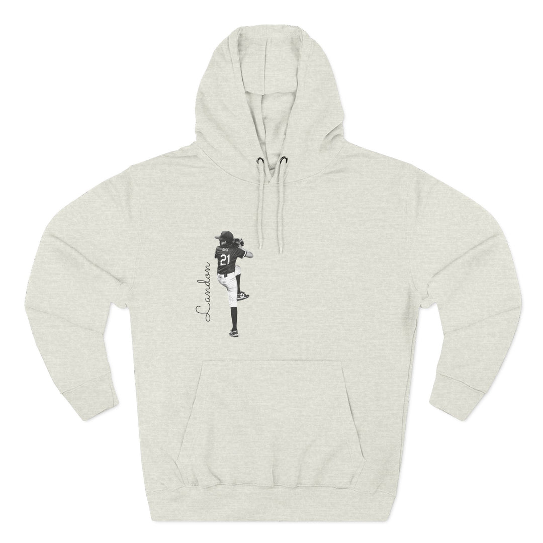 BW Picture w/Name Design - Premium Fleece Hoodie