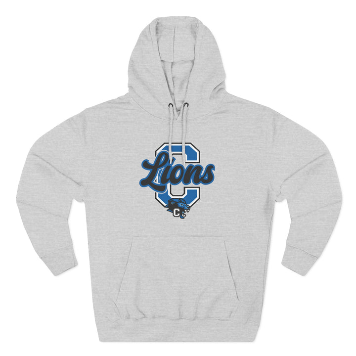 Canton Lions Football &amp; Cheer Unisex Adult Premium Hoodie Sweatshirt - Big C Design