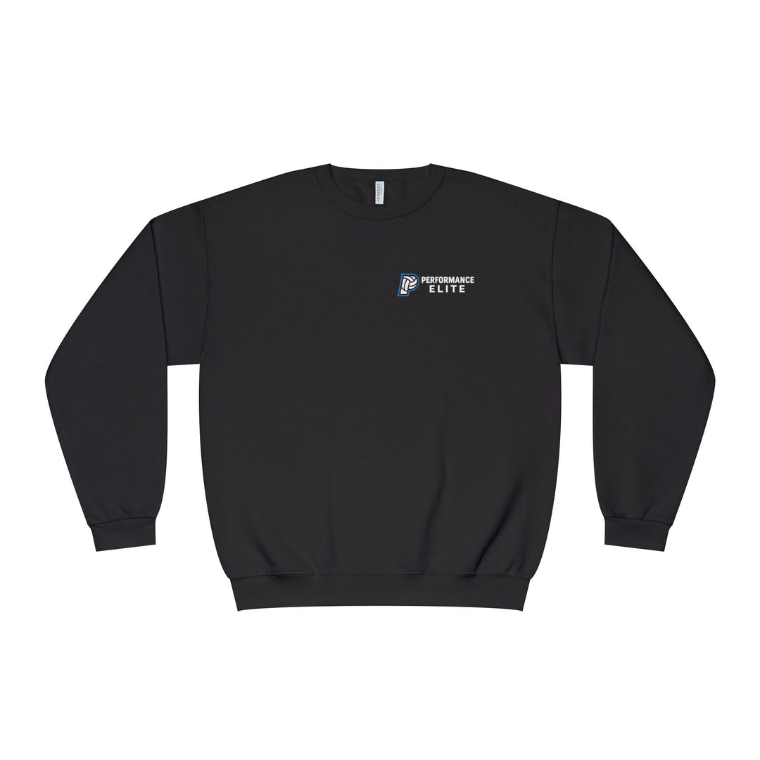 Performance Elite Unisex Adult Mid-Level Crewneck Sweatshirt w/Front &amp; Back Logo