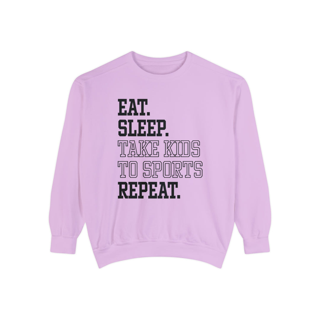 Eat Sleep Take Kids To Sports Repeat Unisex Adult Premium Crewneck Sweatshirt