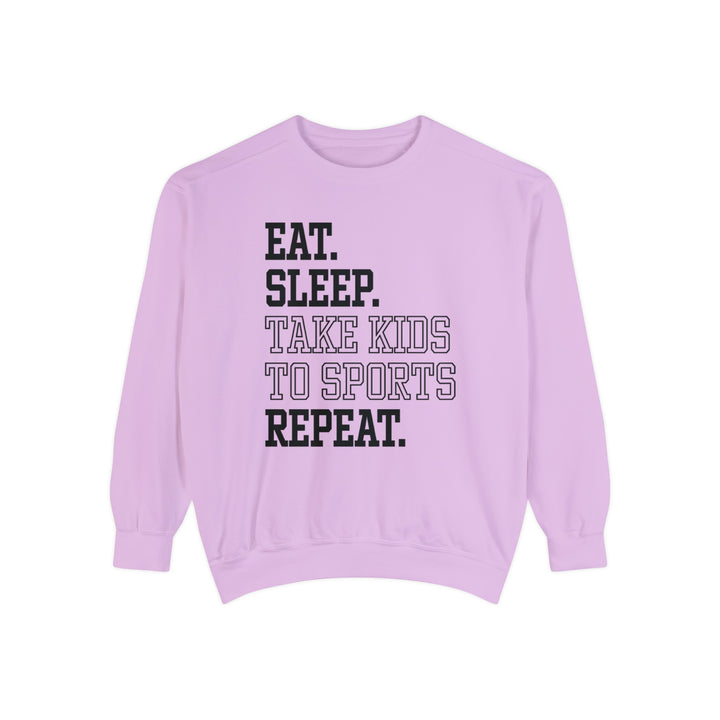 Eat Sleep Take Kids To Sports Repeat Unisex Adult Premium Crewneck Sweatshirt