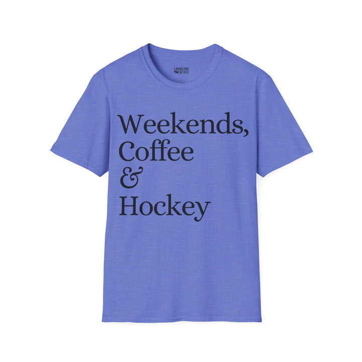 Weekends Coffee &amp; Hockey Unisex Adult T-Shirt