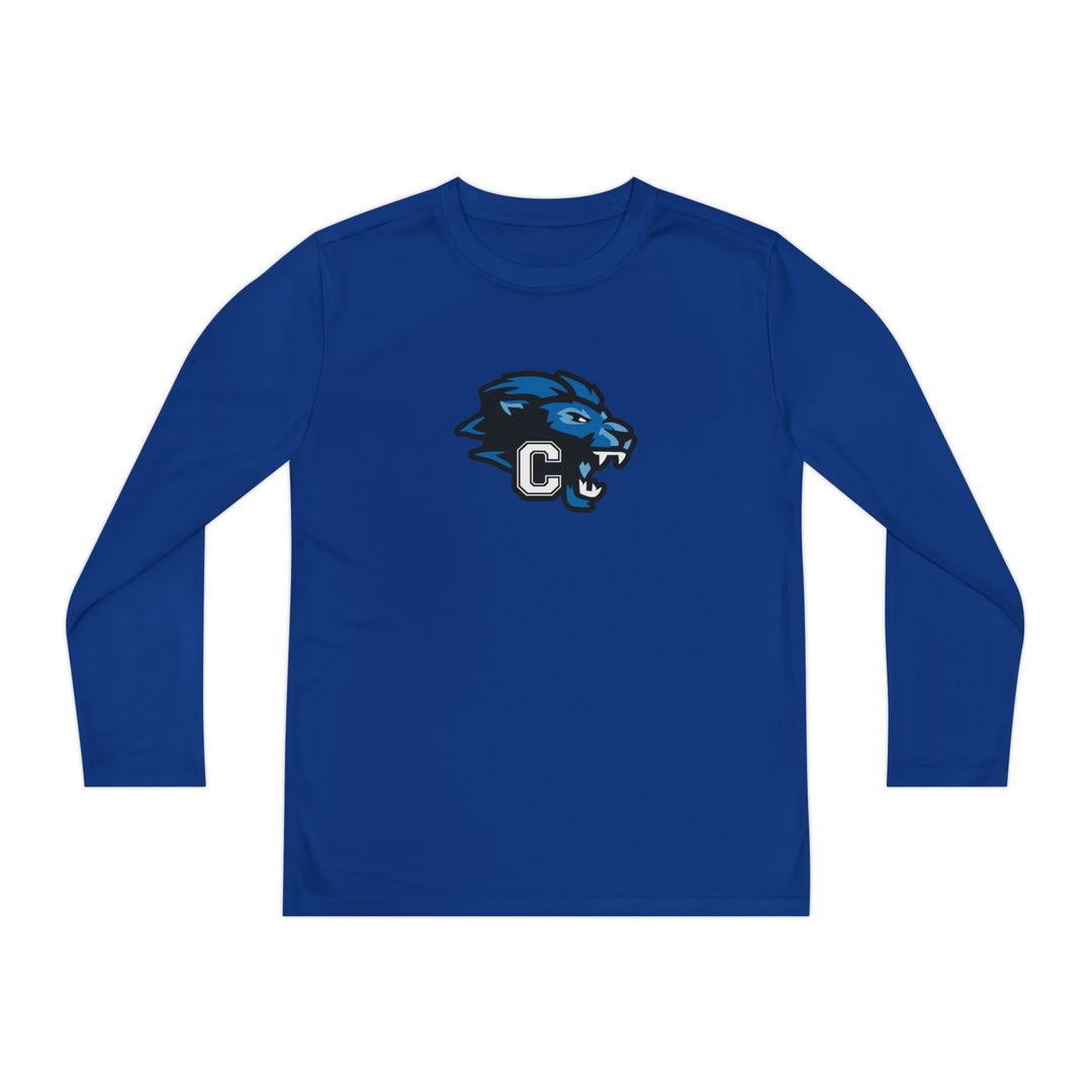 Canton Lions Football &amp; Cheer Unisex Youth Long Sleeve Moisture Wicking Shirt