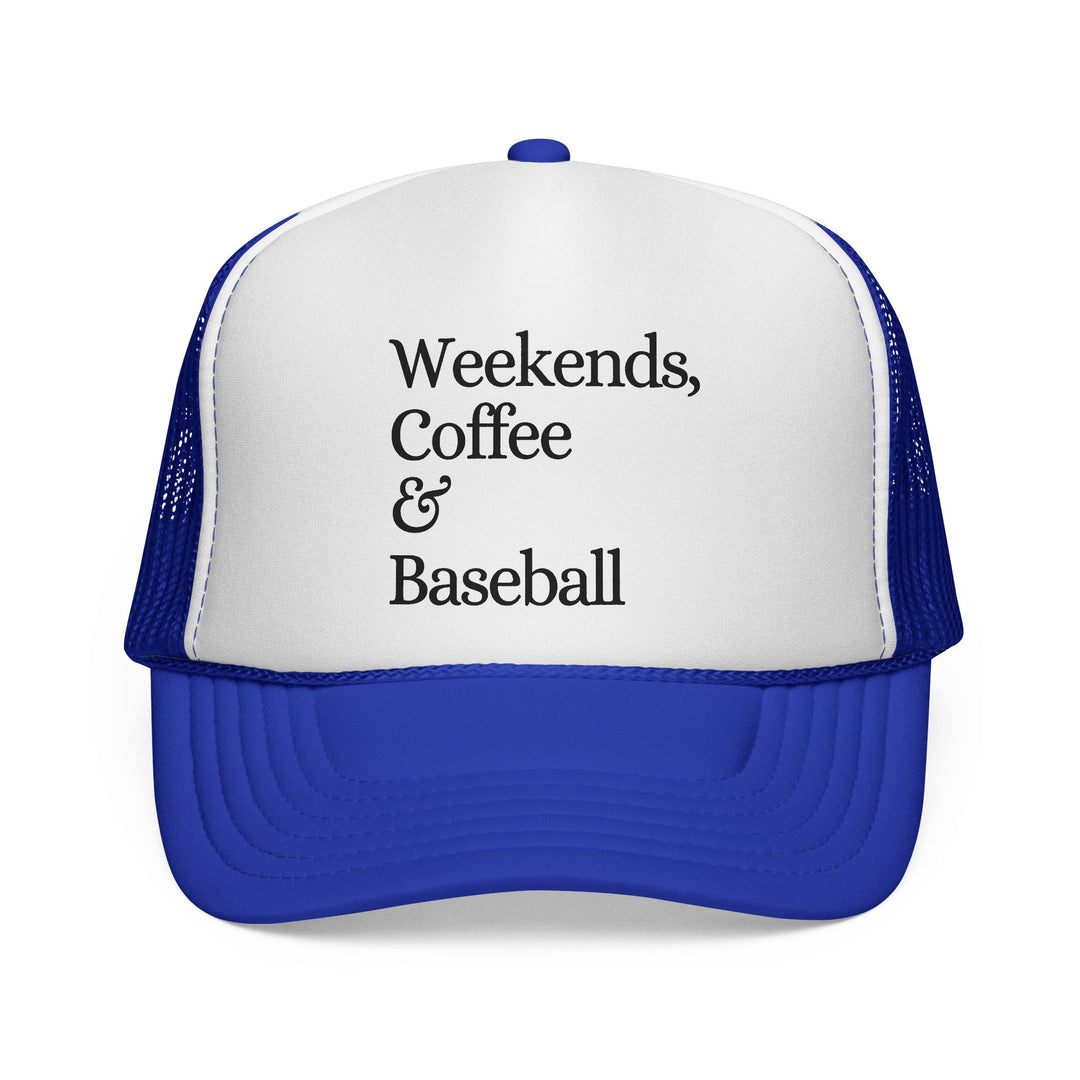 Weekends Coffee & Baseball Trucker Hat