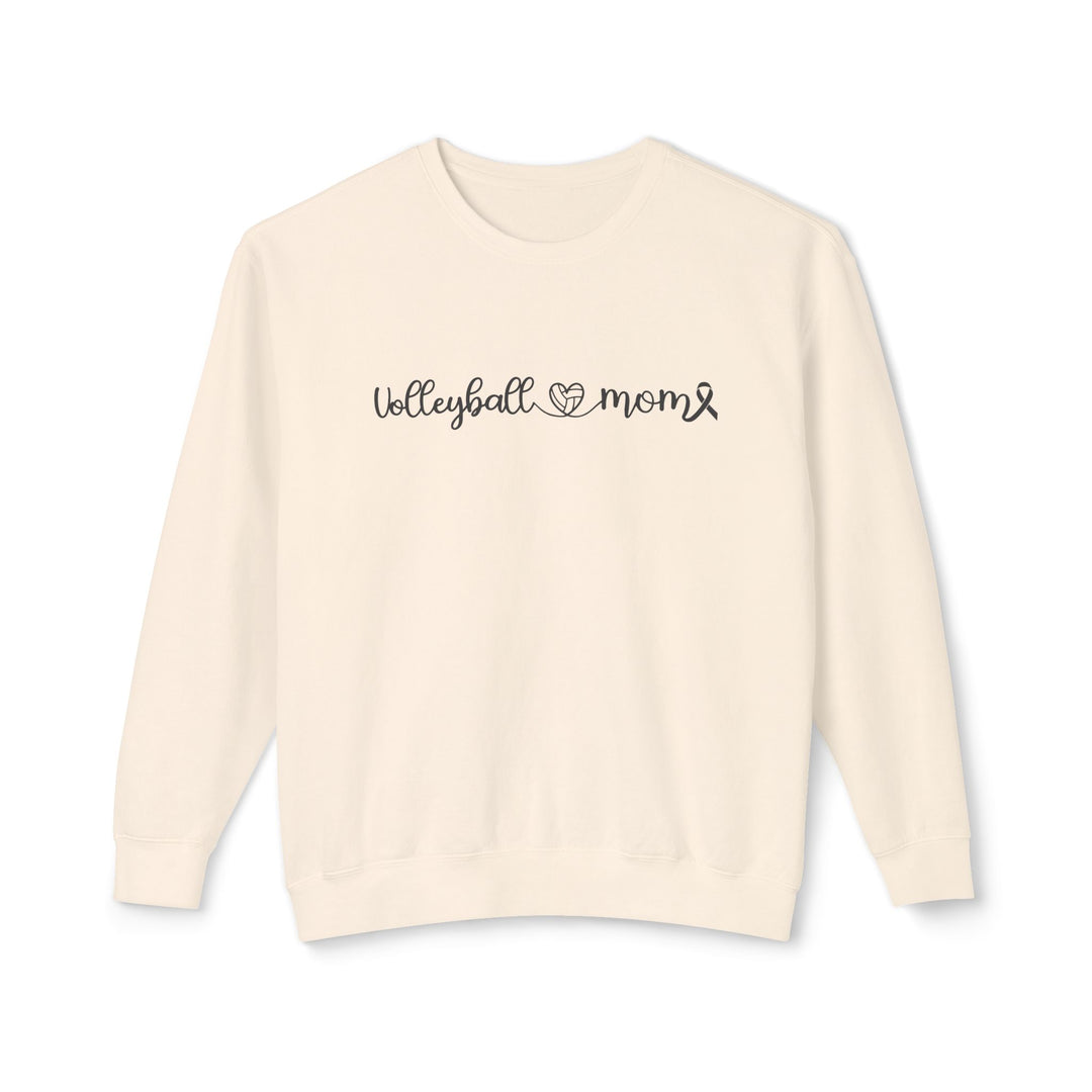 Cancer Collection Pick Your Sport Mom Ribbon &amp; Heart Adult Unisex Premium Crewneck Sweatshirt