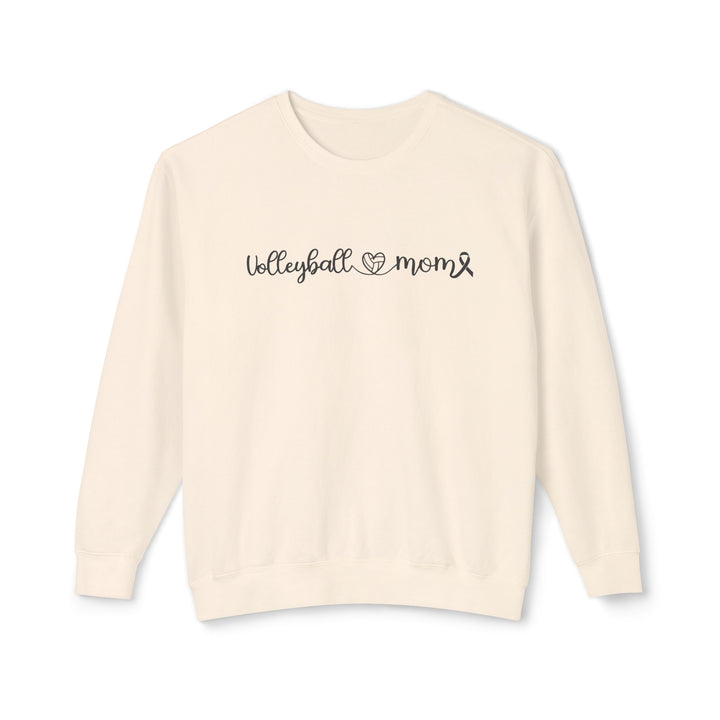 Cancer Collection Pick Your Sport Mom Ribbon &amp; Heart Adult Unisex Premium Crewneck Sweatshirt