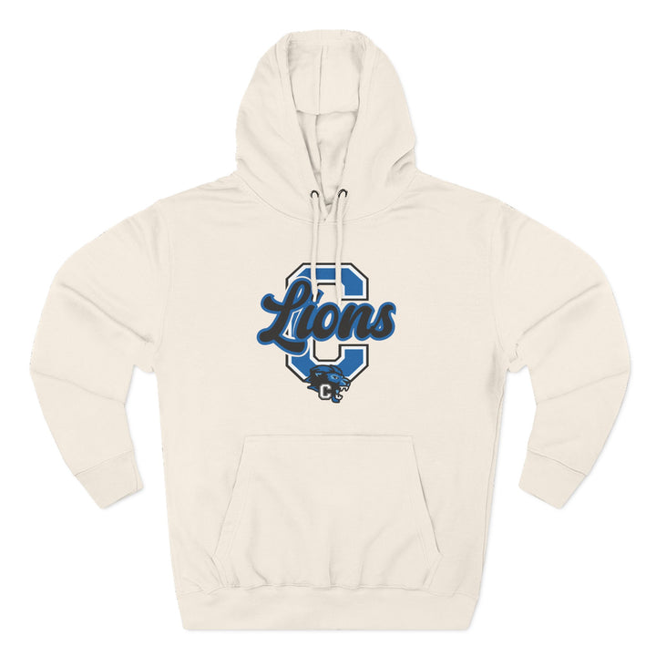 Canton Lions Football &amp; Cheer Unisex Adult Premium Hoodie Sweatshirt - Big C Design