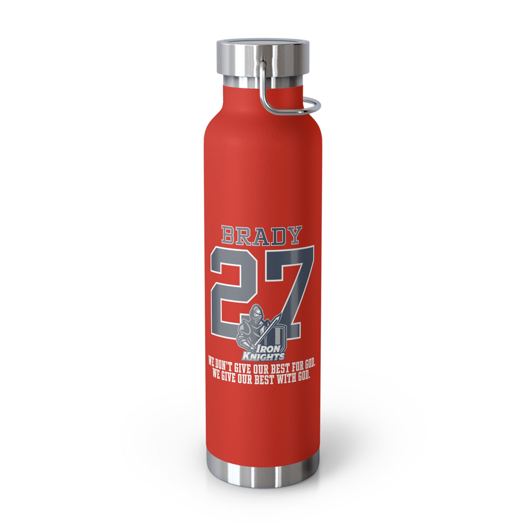 Iron Knights 22oz Bottle - Last Name &amp; Number w/Knight Design