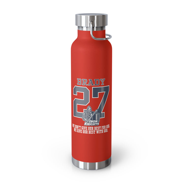 Iron Knights 22oz Bottle - Last Name &amp; Number w/Knight Design
